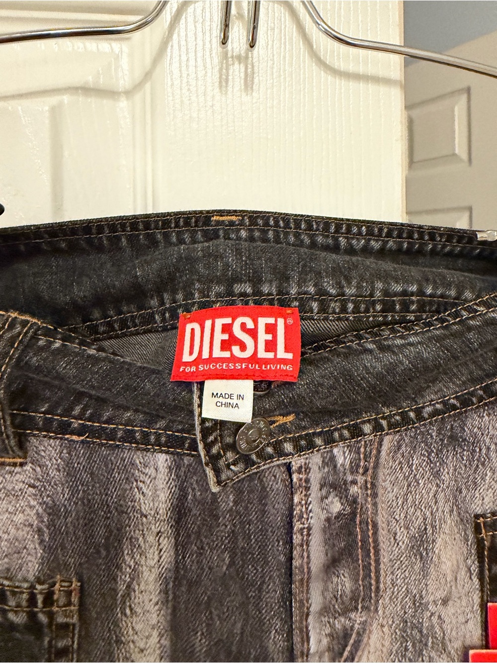 Diesel Women's Maxi Skirt Black and Gray Wash